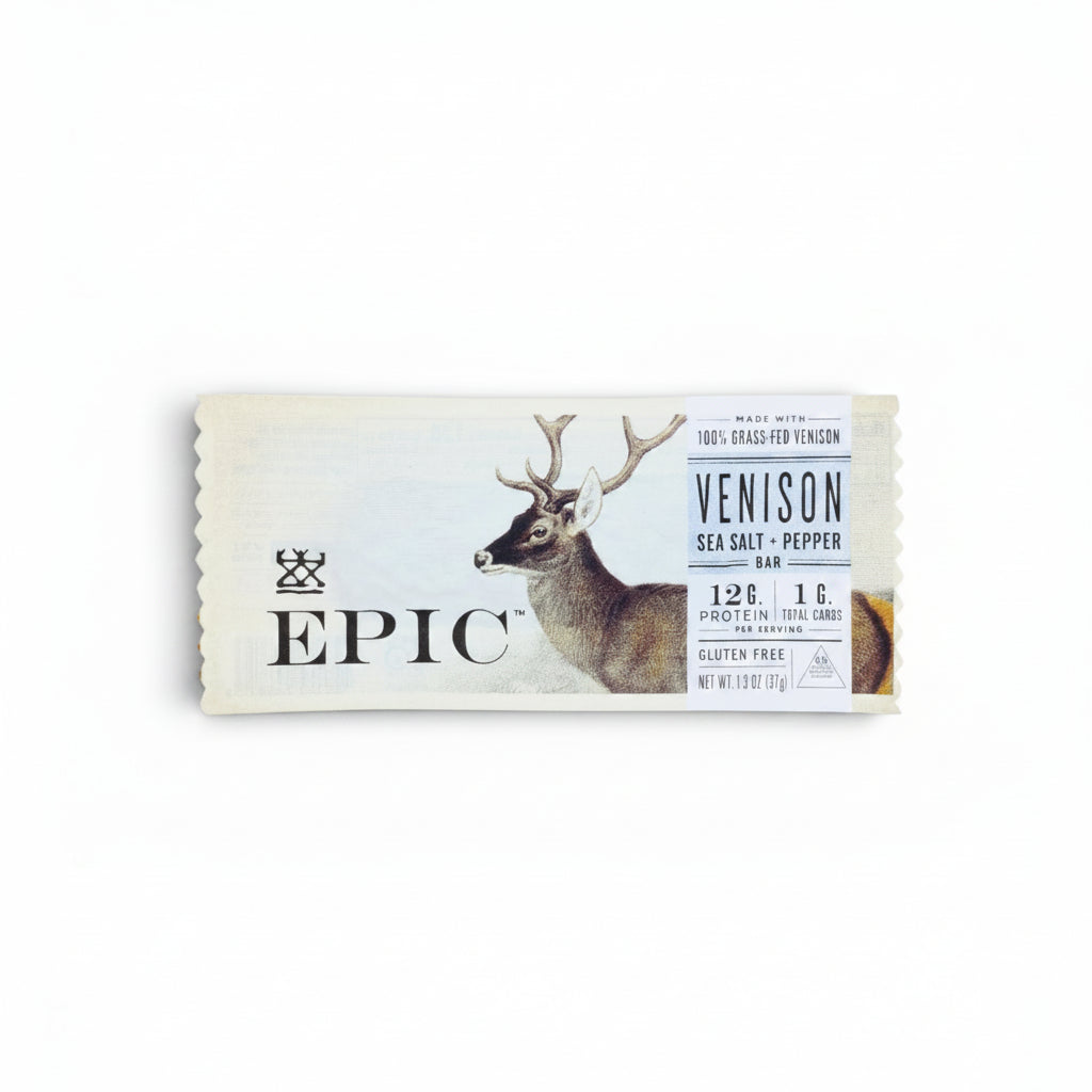 Epic Provisions Sea Salt & Pepper Venison Bar, 1.3 OZ (BB NOV 24 2026)