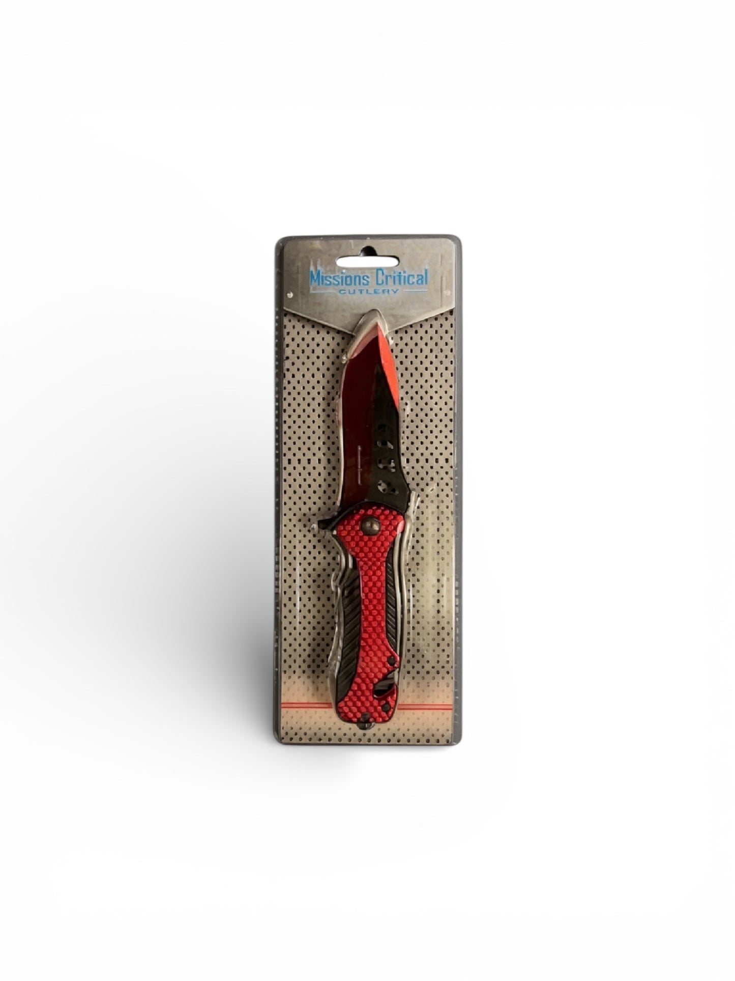 Missions Critical Cutlery Knife Red & Black 10036