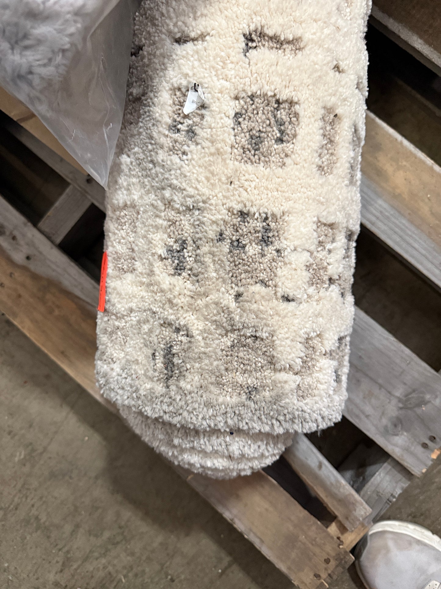 7'x10' High Low Grid Area Rug Taupe/Cream/Gray - Threshold (Minor Cosmetic DMG)