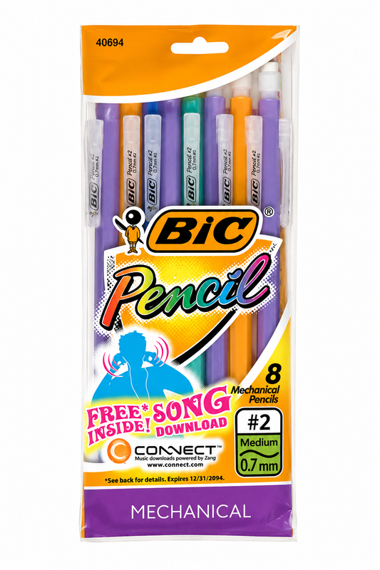 Bic Mechanical Lead Pencils #2 Medium 0.7mm, 8 Pencils