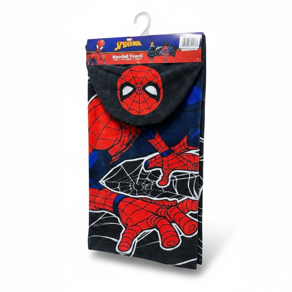 Kids Spiderman Hooded Towel
