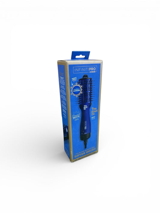 Infiniti Pro by Conair The Knot Dr All-in-One Compact Hair Dryer Brush - Sapphire *Damaged Package See Desc*