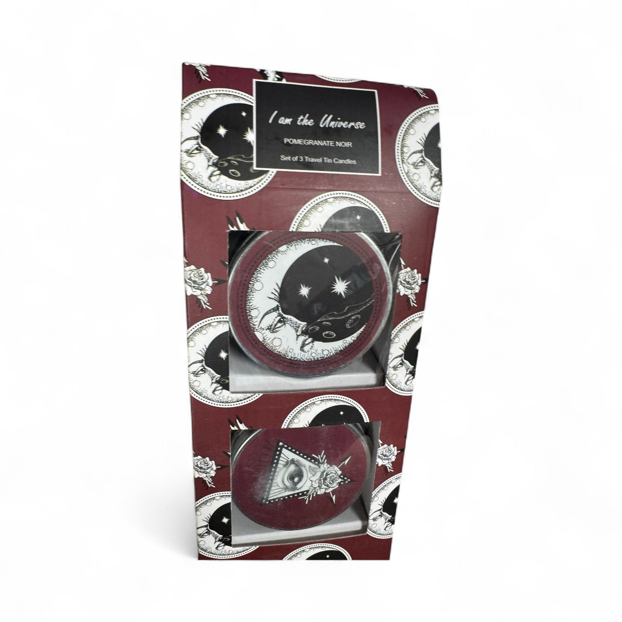 I am the Universe Pomegranate Noir Set of 3 Travel Tin Candles