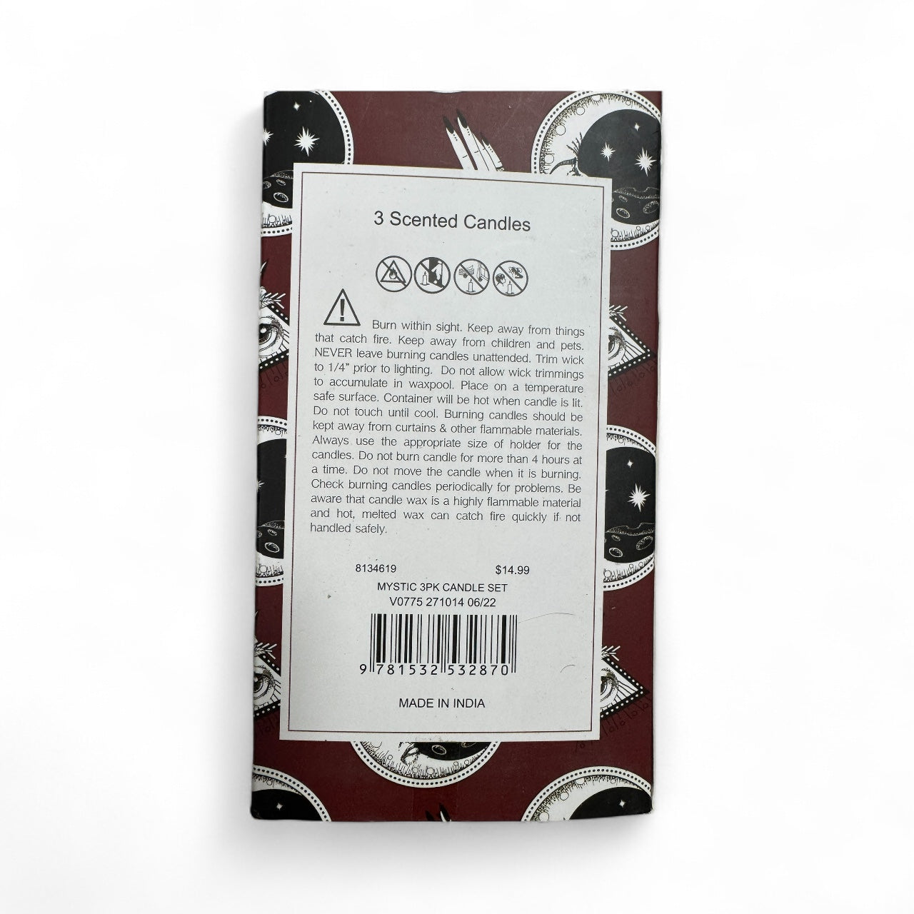 I am the Universe Pomegranate Noir Set of 3 Travel Tin Candles