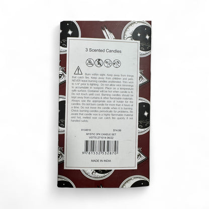 I am the Universe Pomegranate Noir Set of 3 Travel Tin Candles