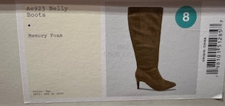 Women's A New Day Ae923 Nelly Boots with Heel Tan *Size 8*