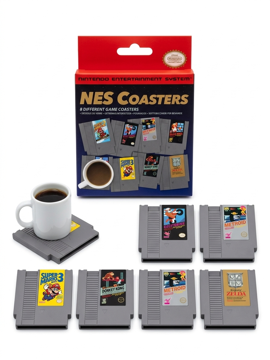 NES Coasters 8 Different Game Coasters