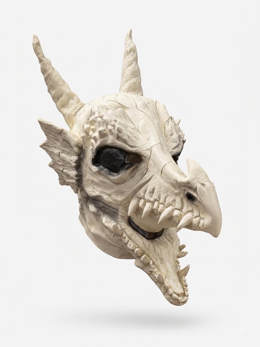 Dragon Skull Mask 100% Latex
