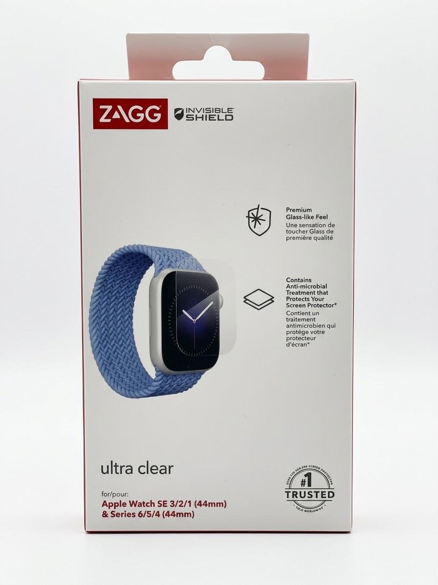 ZAGG InvisibleShield Ultra Clear Apple Watch Series 5 (44mm) & Apple Watch SE 3 (44mm) Case Friendly Screen Protector