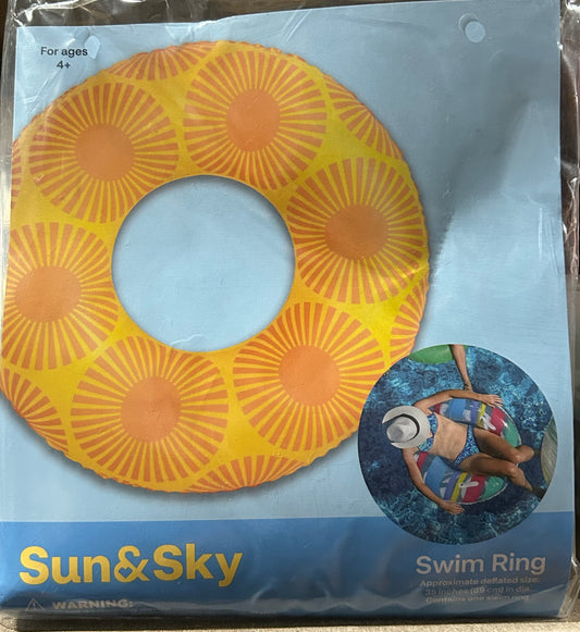 Sun & Sky 35" Orange Pool Float