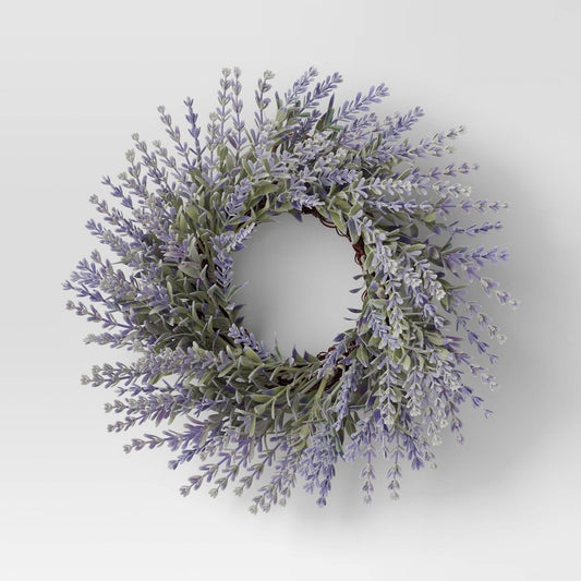 12" Mini Wreath Lavender - Threshold™