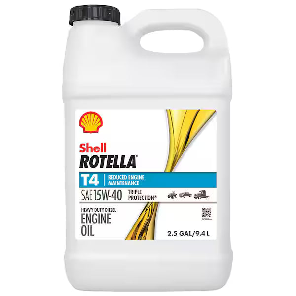 Rotella Motor Oil, Heavy-Duty 15W-40, 2.5-Gallons