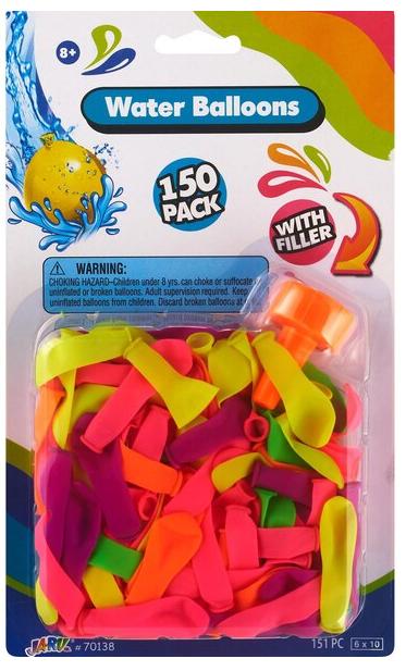 Ja-Ru Water Balloons with Filler, 150 Ct