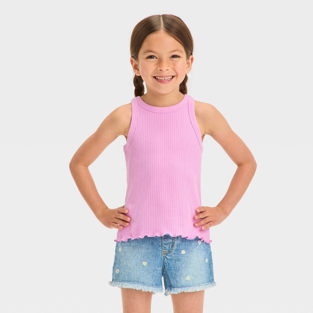 Toddler Girls' Ribbed T-Shirt - Cat & Jack™ Lavender *Size 12M*