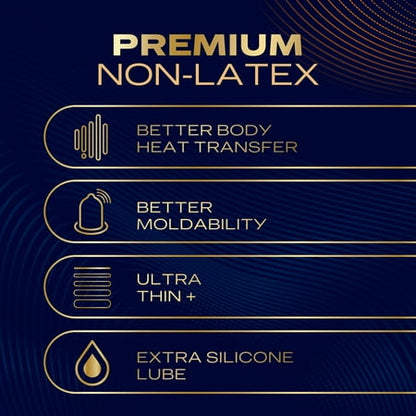 Durex Intense Ultra Thin Nitrile Condoms, Non-Latex, Silicone Lubricated, 24 Count *Exp 2028/03/31*