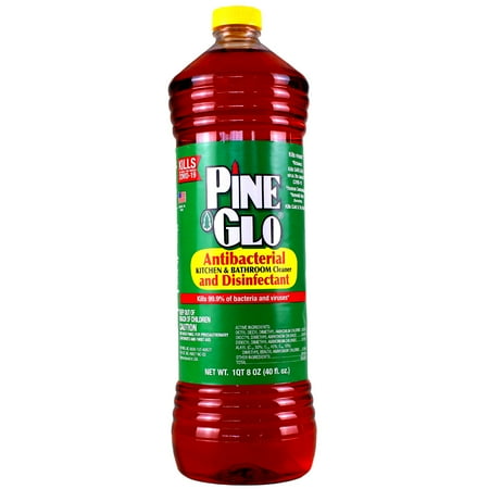 Pine Glo Antibacterial Disinfectant Cleaner, 40 Oz *Damaged Bottle*