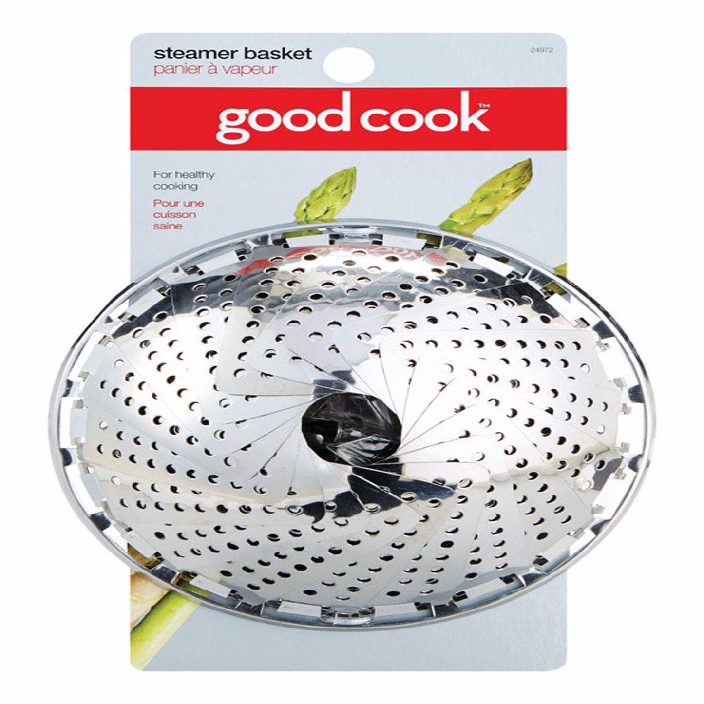 Good Cook Silver Stainless Steel Steamer Basket *Packaging May Vary*
