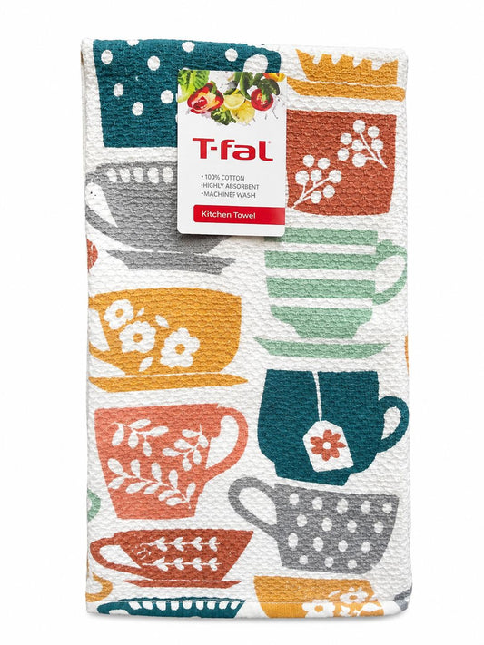 T-fal Coffee Cup Print Kitchen Towel