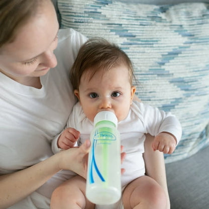 Dr. Brown's Natural Flow Anti-Colic Options+ Narrow Baby Bottle, 8oz, 3 Pack + HappyPaci