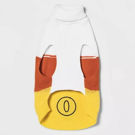 Medium Hyde & EEK! Boutique Halloween Candy Corn Boo Dog and Cat Sweater