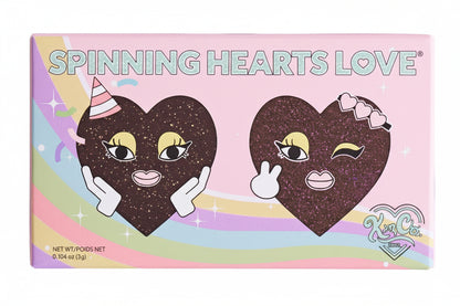 Kimchi Chic Spinning Hearts Eyeshadow Duo, Midnight Drama *Packaging May Vary*