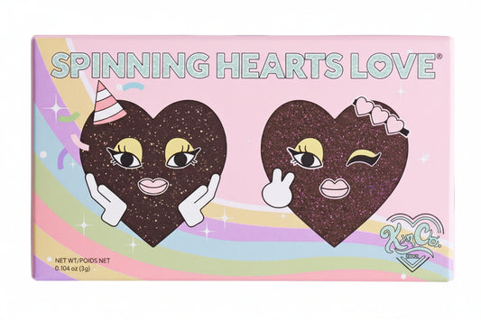 Kimchi Chic Spinning Hearts Eyeshadow Duo, Midnight Drama *Packaging May Vary*