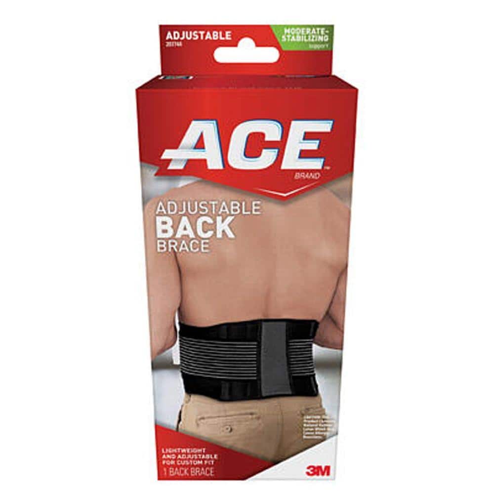 One Size Adjustable Back Brace *Damaged Box*