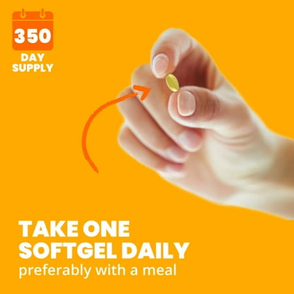 Sundown Vitamin D3 2000 IU Softgels, Supports Bone, Teeth, Immune Health - 350 ct *Exp 02/2026*