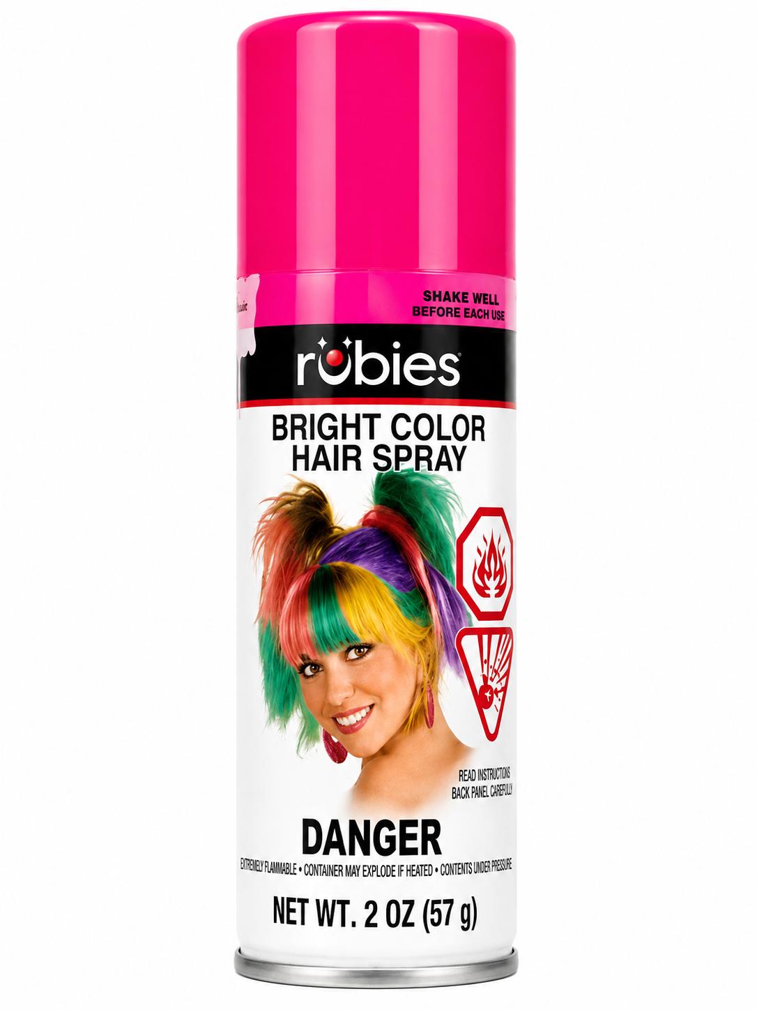 Rubie s Bright Color Hairspray Pink 2 Oz.