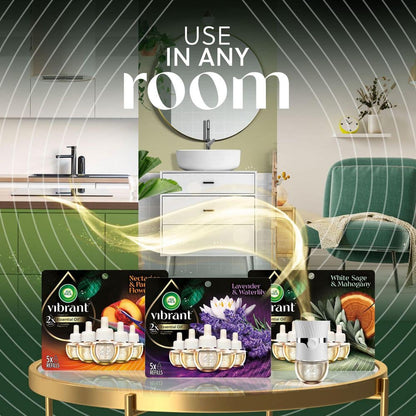 Vibrant Deep Blue Sea and Beechwood Scented Plug-In Air Freshener Refill (2-Pack)