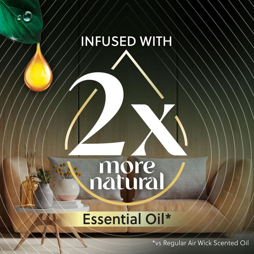 Vibrant Deep Blue Sea and Beechwood Scented Plug-In Air Freshener Refill (2-Pack)