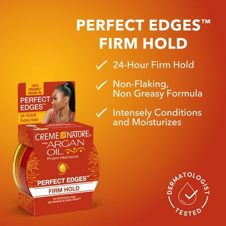 Creme of Nature  Perfect Edges Firm Hold with Argan Oil, 2.25 oz