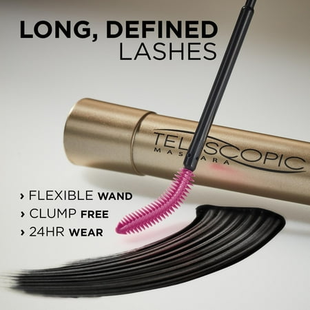 L'Oreal Paris Telescopic Washable Mascara, Carbon Black, 0.27 fl oz