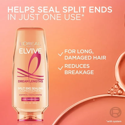 L'Oreal Paris Elvive Dream Lengths Super Detangler Squeeze Conditioner for Long Hair, 13.5 fl oz