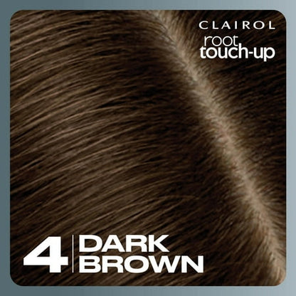 Clairol Root Touch-Up by Nice'n Easy Permanent Hair Dye, 4 Dark Brown, Hair Color, 1 Kit