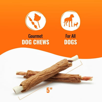 Good 'n Fun Triple Flavor Ribs, Rawhide Chews for All Dogs, 4 oz *Best By 12/13/26*