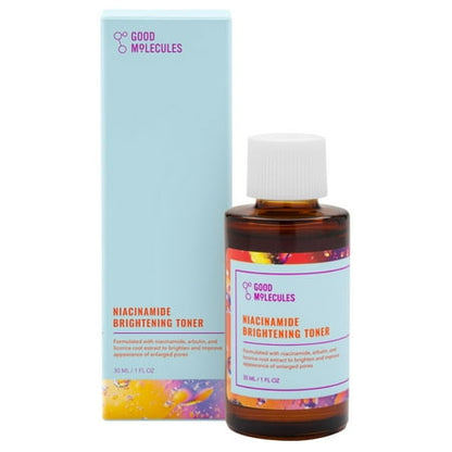 Good Molecules Niacinamide Brightening Toner - Facial Toner with Niacinamide, Vitamin C, and Arbutin - Skincare for Face for Tone and Enlarged Pores *Damaged Box*