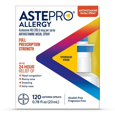 Astepro Allergy Medicine, Steroid Free Antihistamine Nasal Spray, 120 Metered Sprays *Exp 06/26