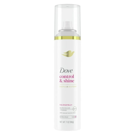 Dove Extra Hold Styling Hair Spray 24H Natural Hold & Shine, 7 oz *Missing Lid*