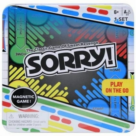 Sorry! Play On The Go Magnetic Game Age 6+ *Damaged Package*