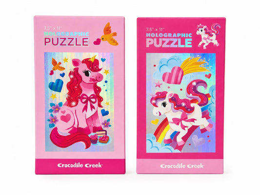Holographic Unicorn Puzzle Set (2-Pack)