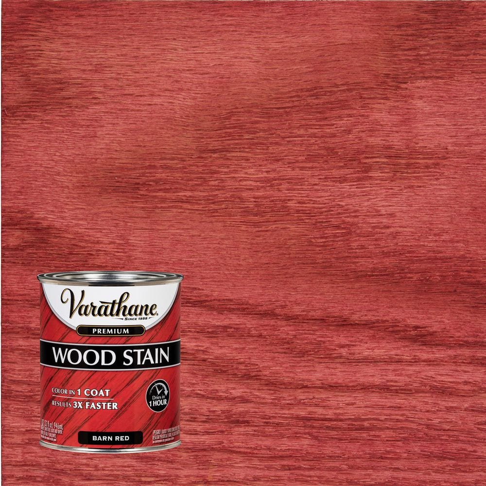 1 qt. Barn Red Premium Fast Dry Interior Wood Stain *Dented Can*
