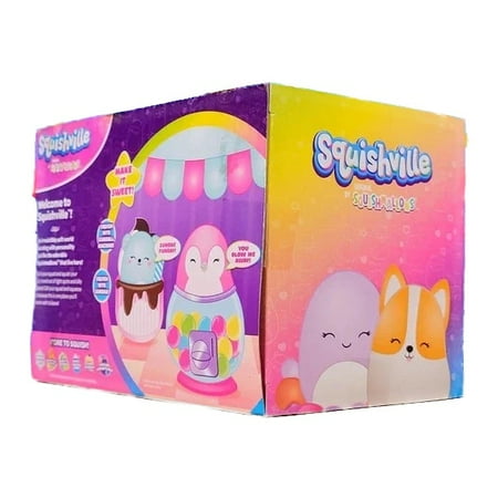 Squishmallow Squishville Penguin Sweet Snacks Set Ultra Soft Stuffed Plush