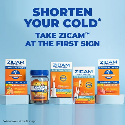 Zicam Cold Remedy Zinc Lozenges, Elderberry Flavor, Homeopathic, Soothes Sore Throat and Coughs, Cold Shortening Medicine, Shortens Cold Duration, 25 Count *Exp 2026/10* *Damaged Packaging*