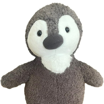 Hug Me Fuzzy Gray Super Soft 15 Inch Penguin Stuffed Animal, Plush Penquin Pal