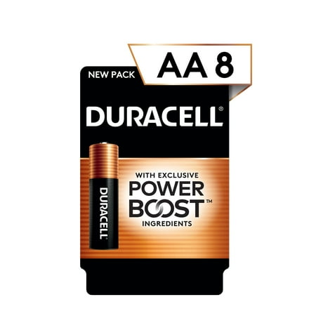 Duracell Coppertop AA Alkaline Batteries 8 Pack *Damaged Box*