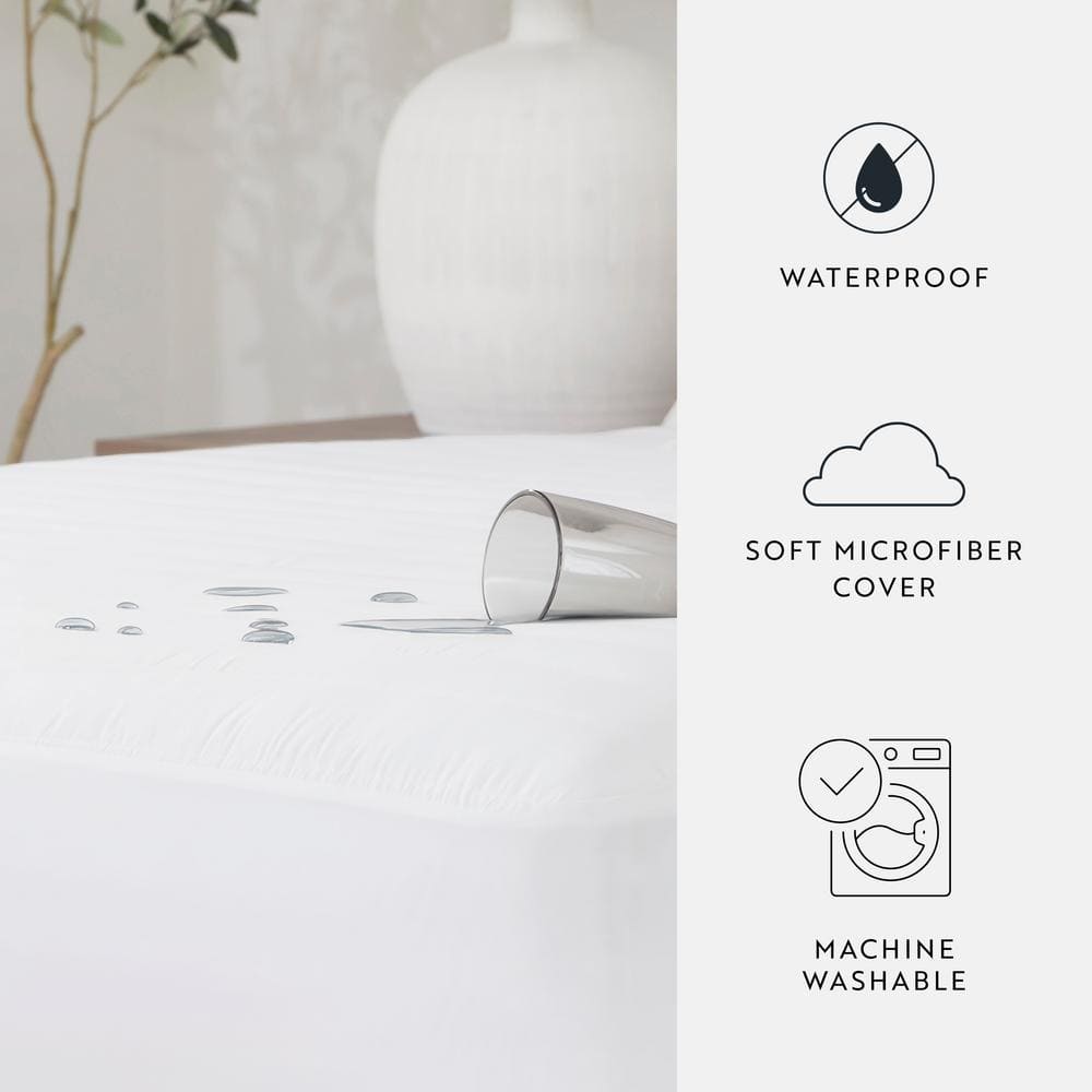 Full Padded Polyester Mattress Protector Encasement