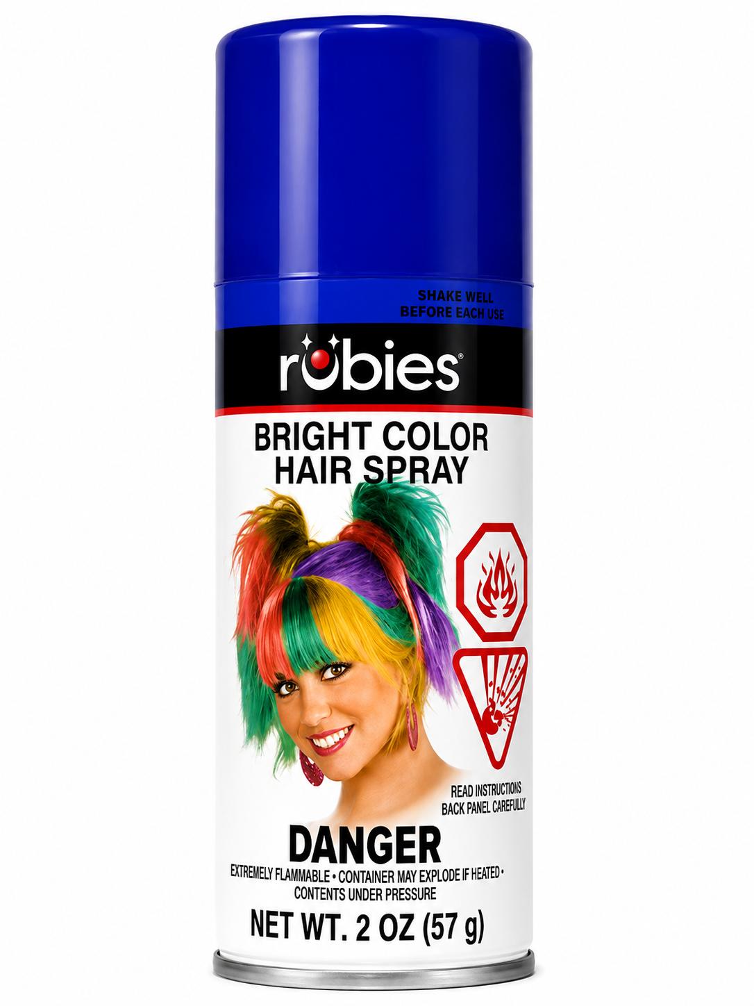 Rubie s Bright Color Hairspray Blue 2 Oz.