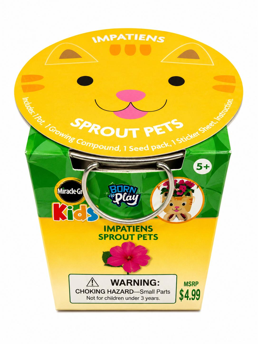Miracle-Gro Kids Impatiens Sprout Pets Grow Kit