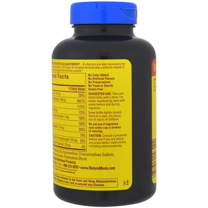 Nature Made Super B-Complex with Vitamin C Tablets 360 ct *Exp Oct 2026*